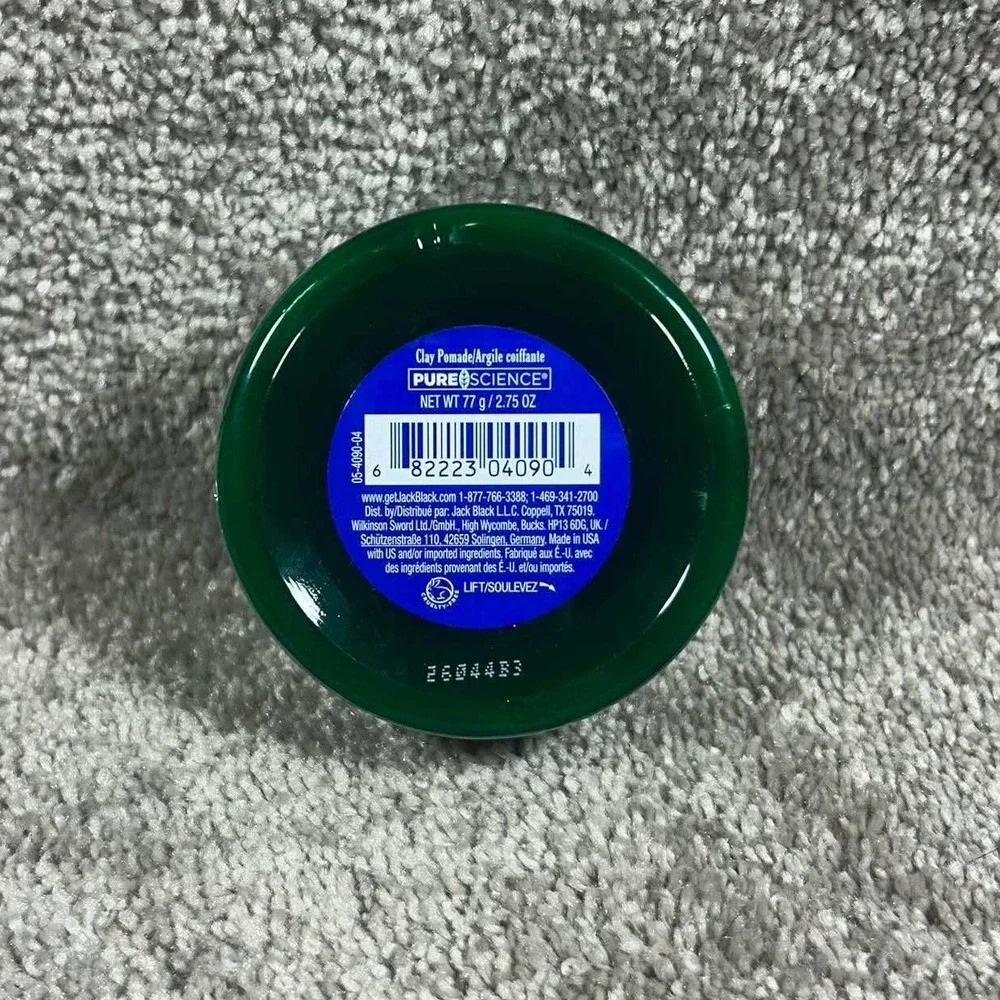 Jack Black Clay Pomade Matte Finish Strong Hold Mens 2.75 oz